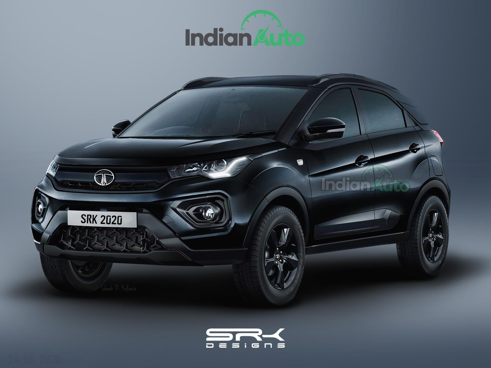 1600x1200 Tata Nexon Dark Edition Rendered; Say Hello to the Meanest Compact SUV in India