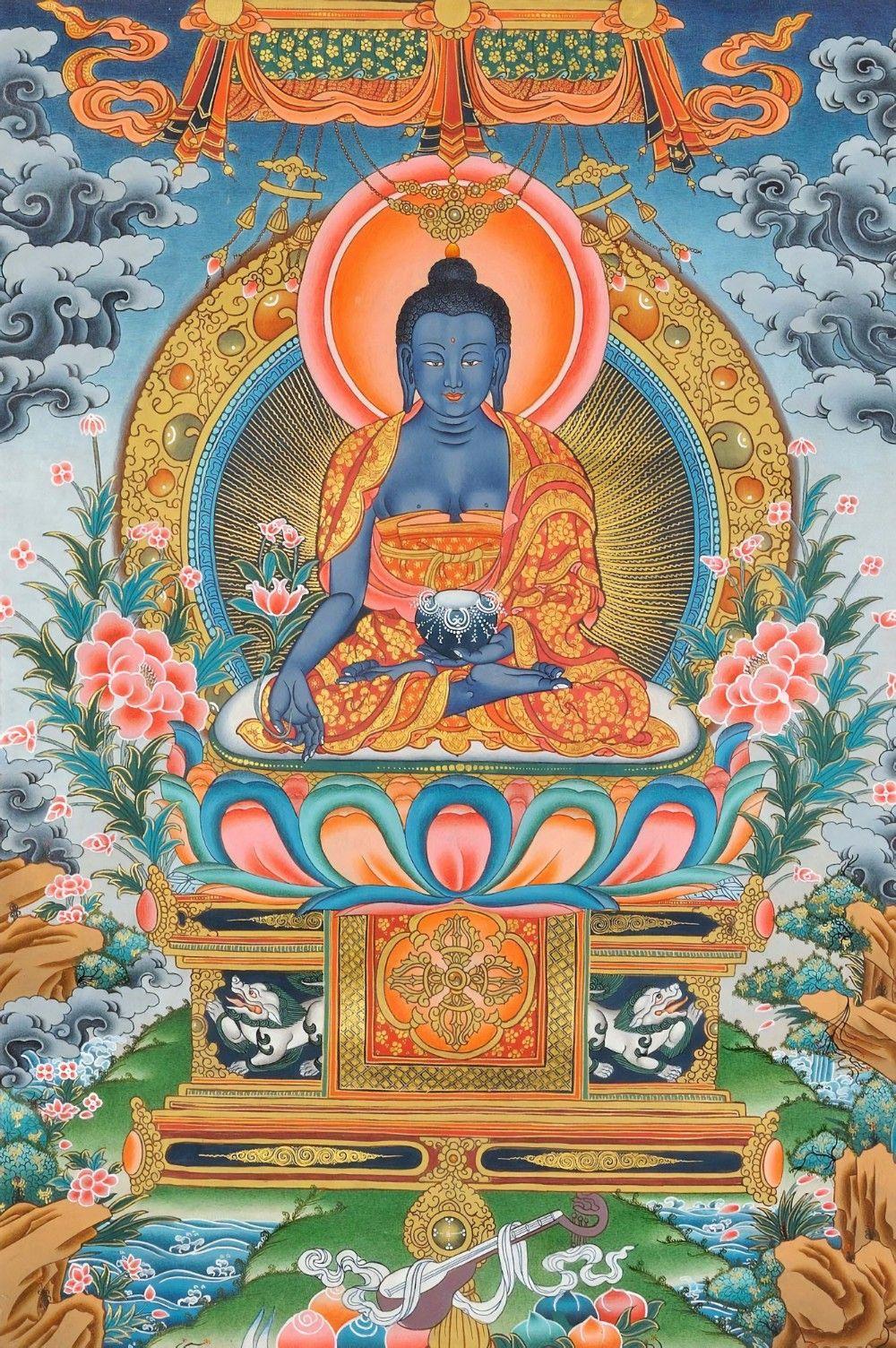 1000x1504 Medicine Buddha Healing Fountain at Kechara Forest Retreat!. Buddhism art, Buddha painting, Buddhist art