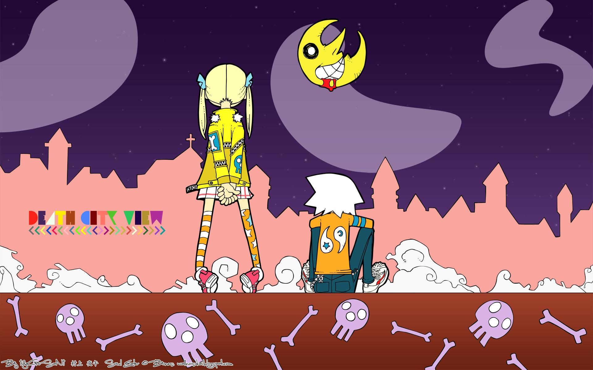 1920x1200 Soul Eater Wallpaper: Death City View