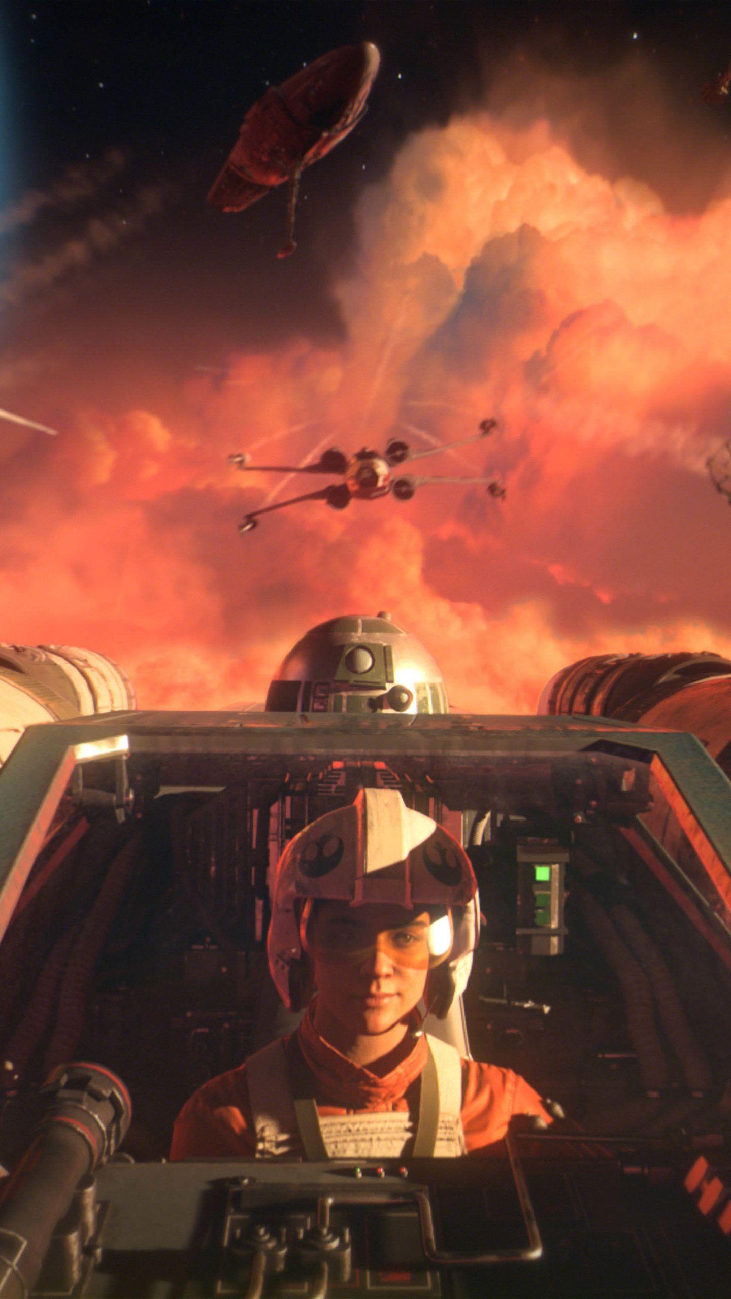 1440x2560 Star Wars Squadrons Battle 4K Ultra HD Mobile Wallpaper. Star wars picture, Rogue one star wars, Star wars image