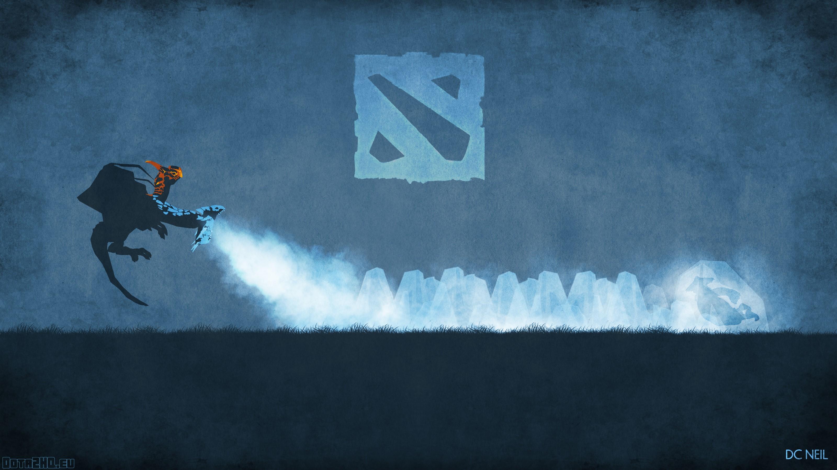 3200x1800 Frosty diet, Dota Art, Logo wallpaper