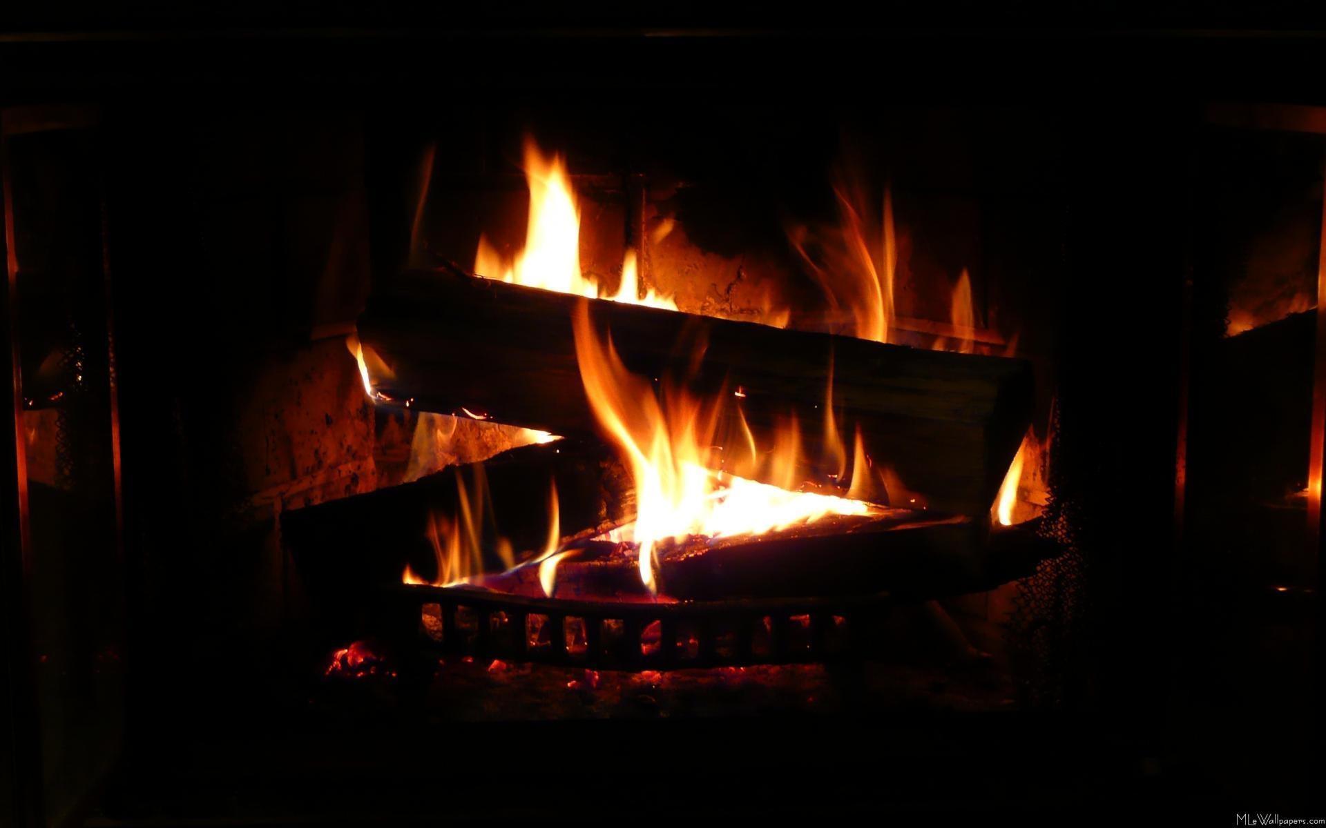 1920x1200 Desktop Fireplace Wallpaper HD