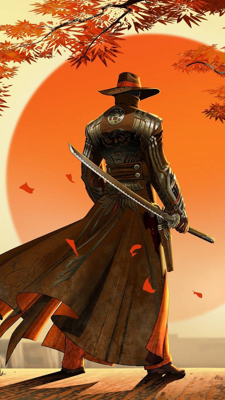 720x1280 Samurai cowboy wallpaper