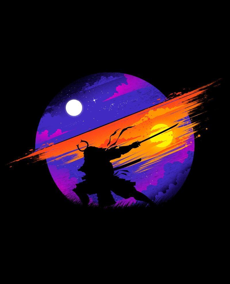 800x988 Sunset Samurai and Android Wallpaper. Samurai wallpaper, Wallpaper, Sunset wallpaper