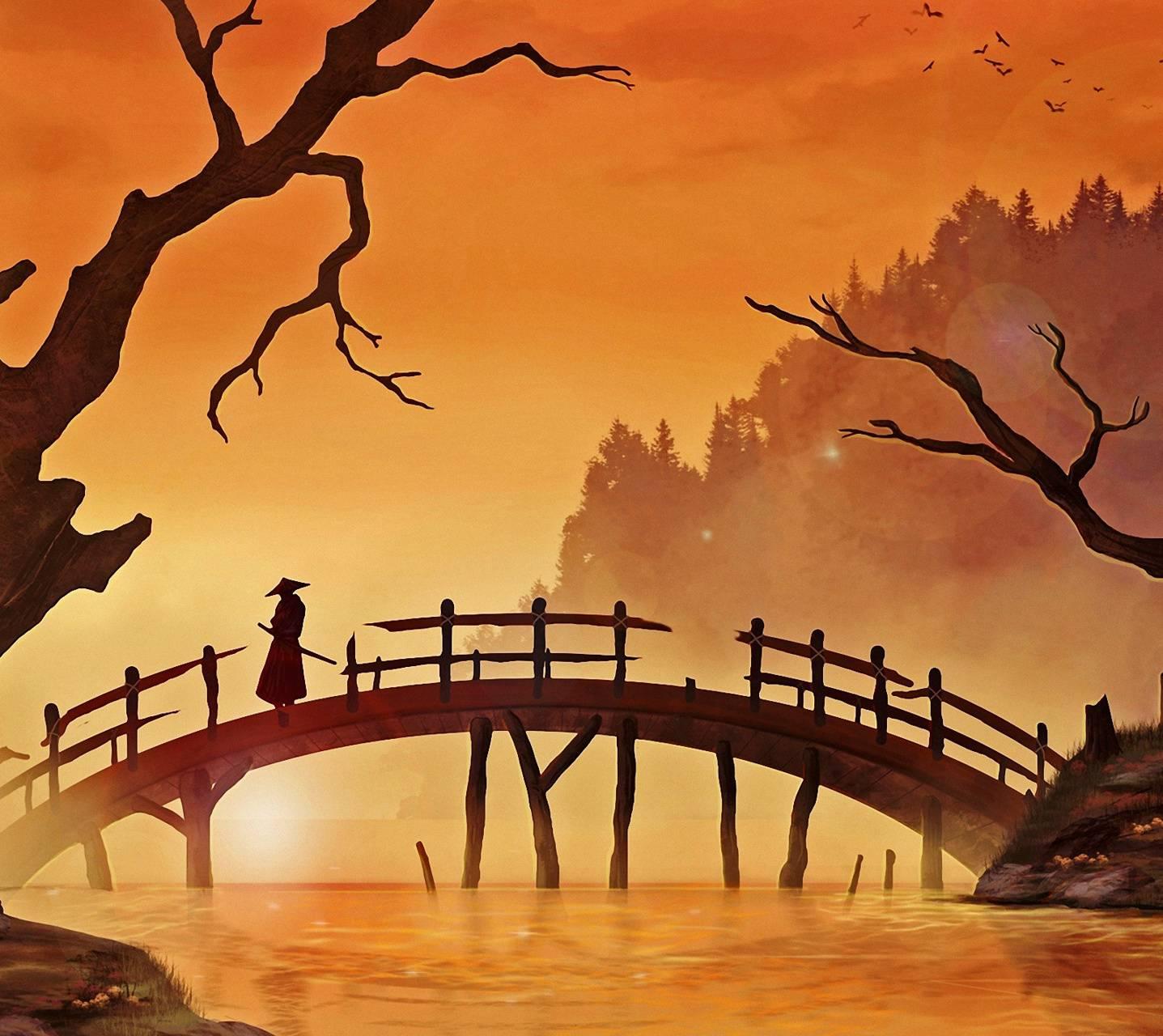 1437x1280 Samurai wallpaper