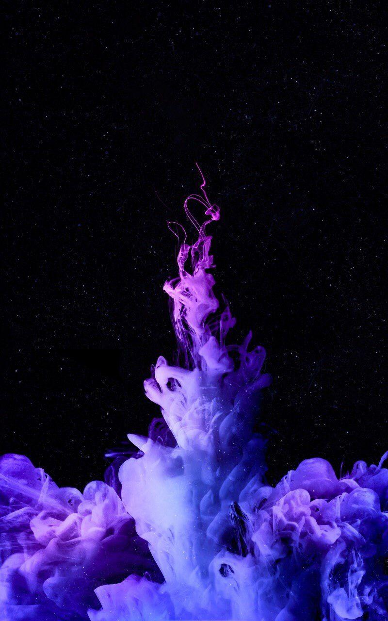 800x1280 Purple and blue in black. Purple wallpaper iphone, Black wallpaper iphone, Smoke wallpaper