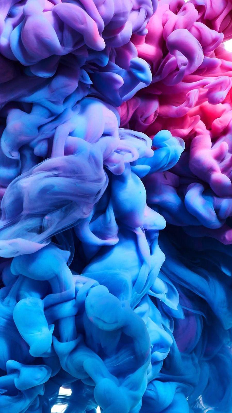 900x1600 Blue Smoke Wallpaper Free Download