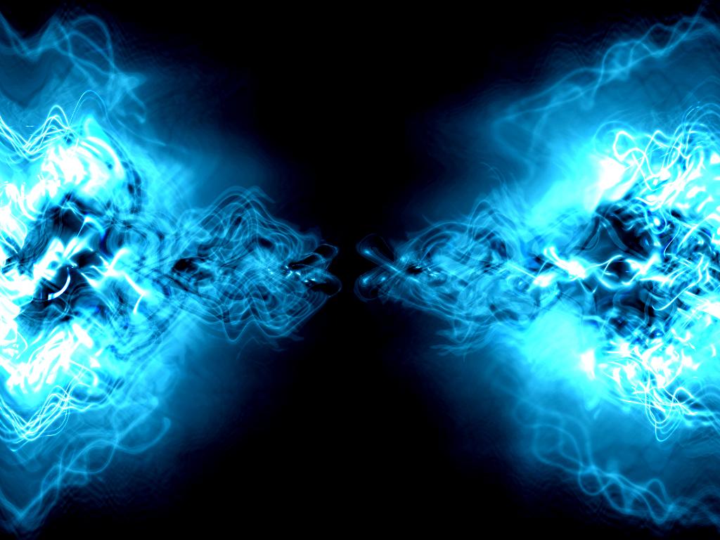 1024x768 Blue Smoke Wallpaper