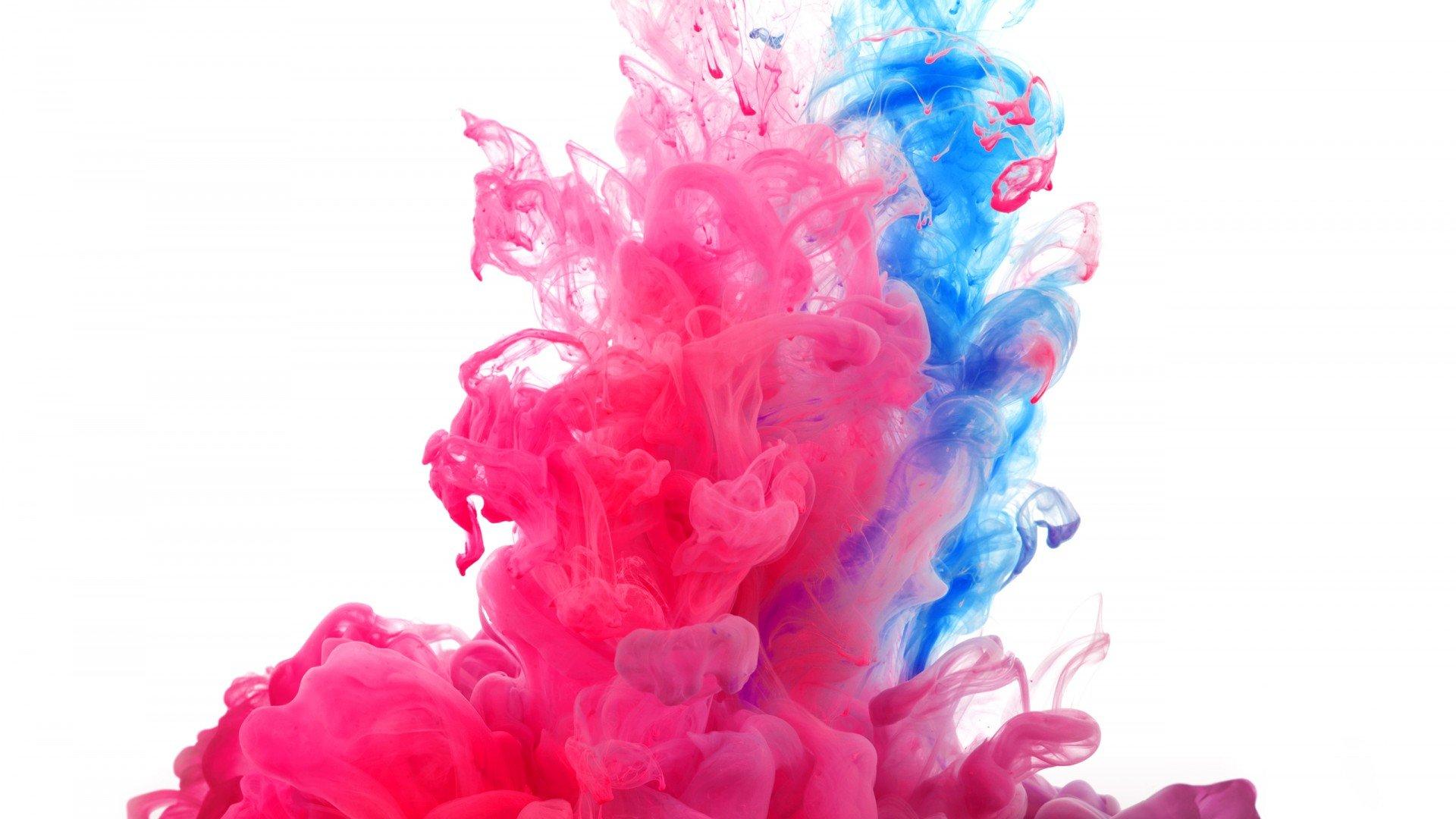 1920x1080 pink, Blue, Smoke, Fractal Wallpaper HD / Desktop and Mobile Background