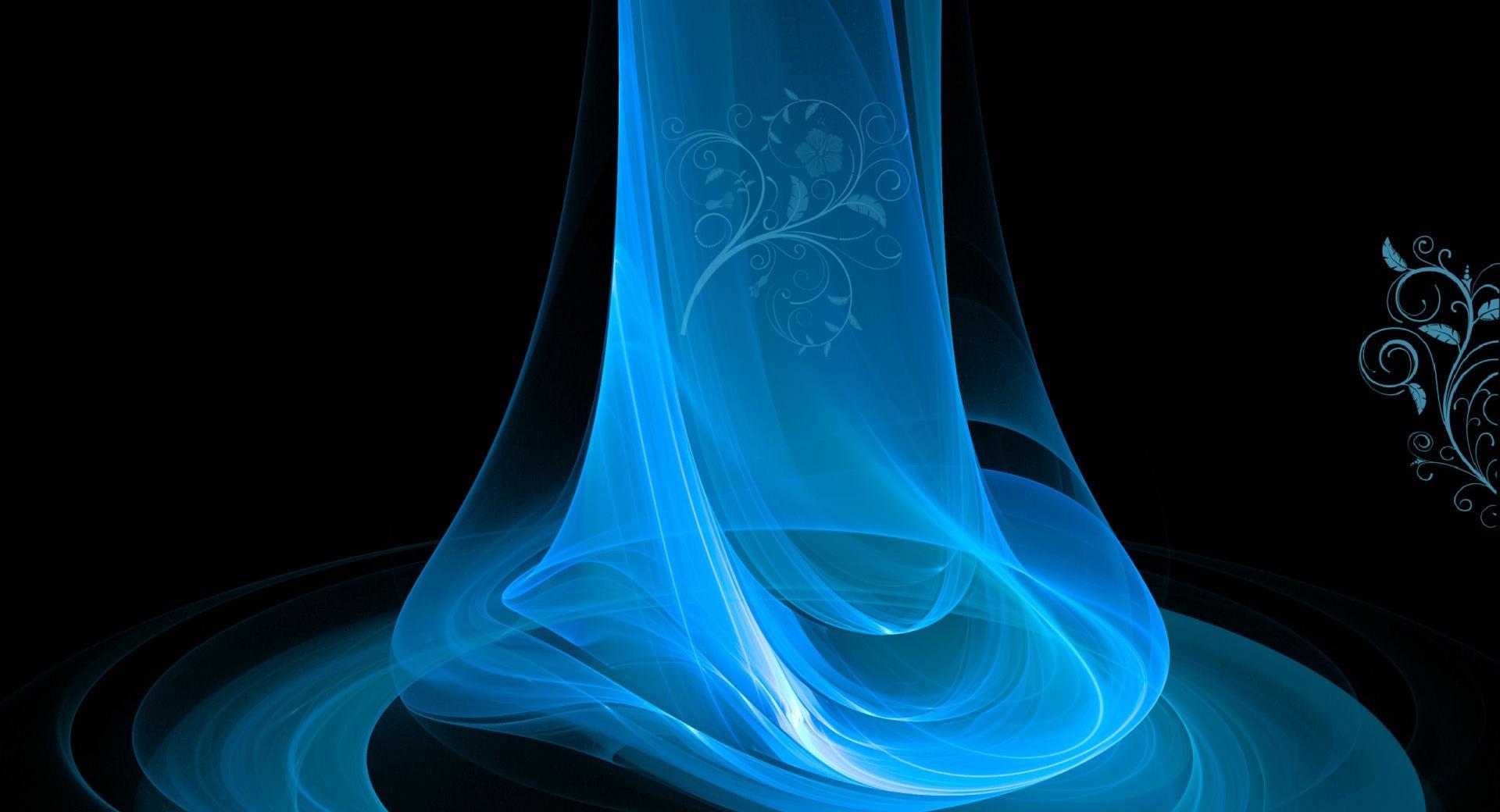 1920x1040 Abstract Blue Smoke Wallpaper HD Download