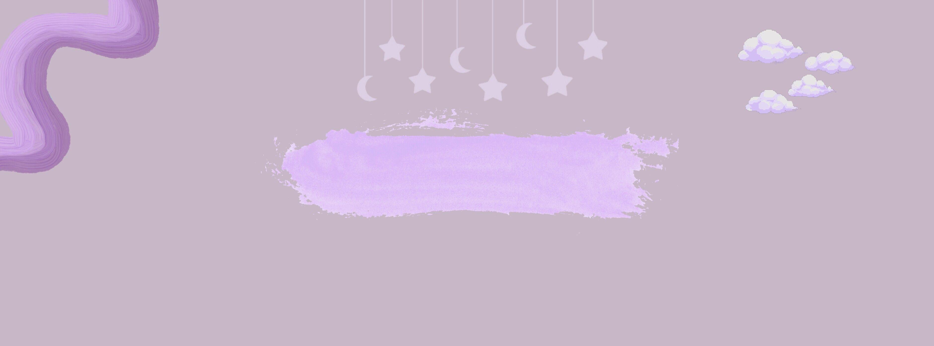 3763x1393 Purple aesthetic YouTube banner. Youtube banner background, Clouds wallpaper iphone, Youtube banners