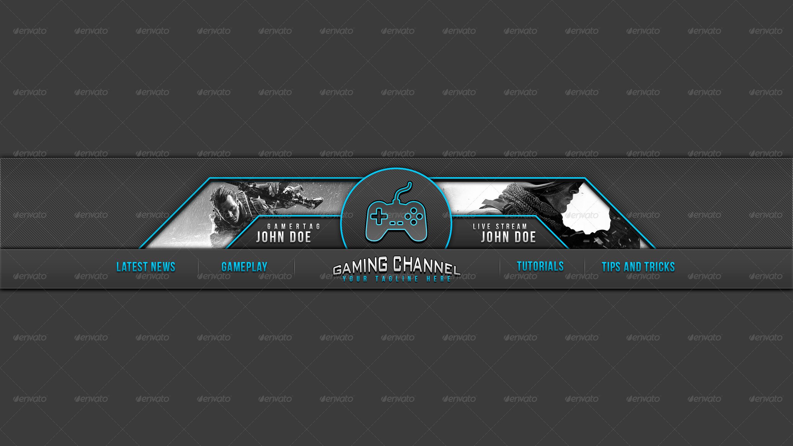 2560x1440 Banner Youtube Gaming Polos HD Wallpaper
