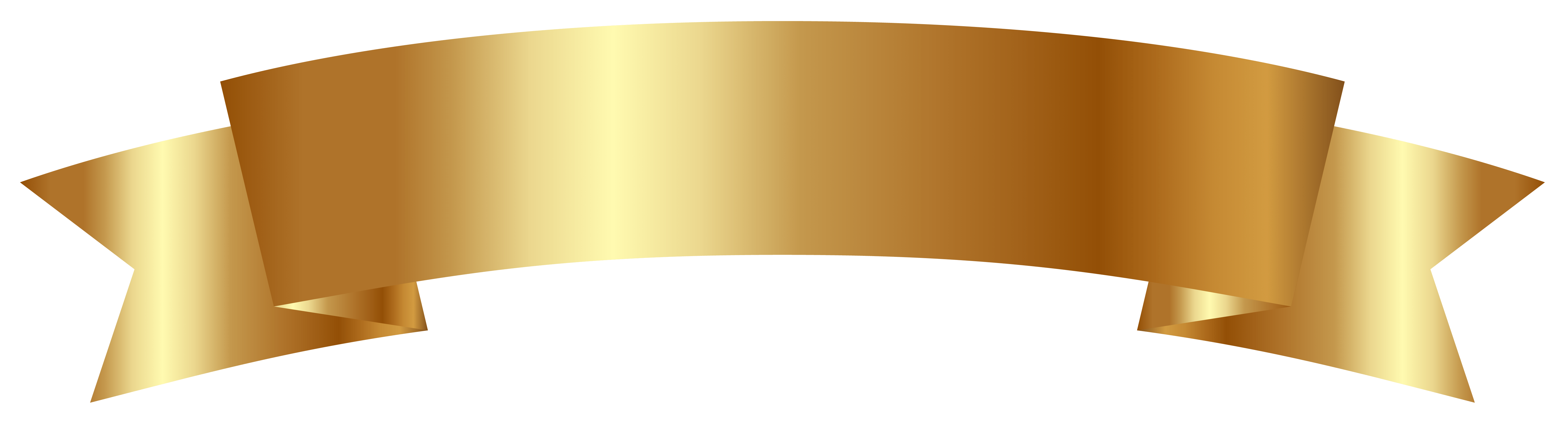 6098x1639 Banner Gold Clipart PNG Image​-Quality Image and Transparent PNG Free Clipart