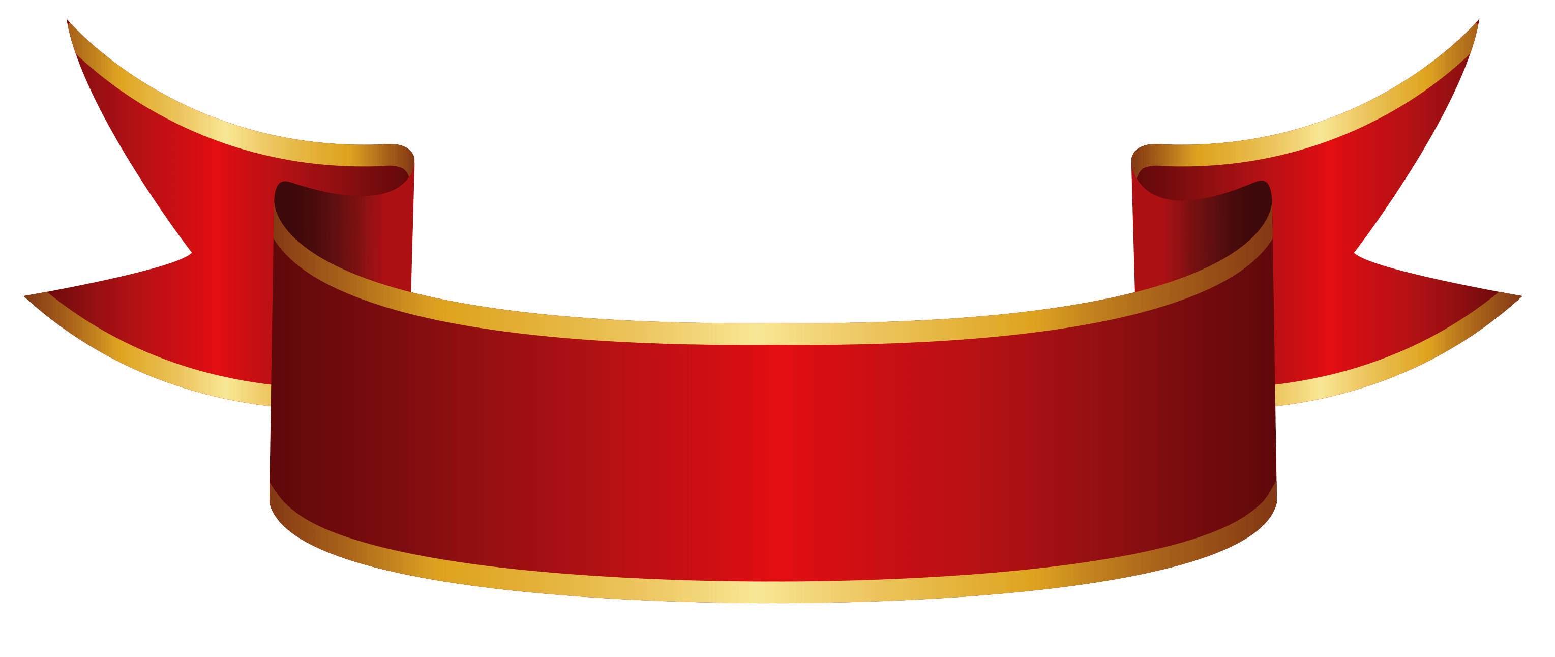 3058x1292 Red Banner PNG Clipart Image​-Quality Image and Transparent PNG Free Clipart