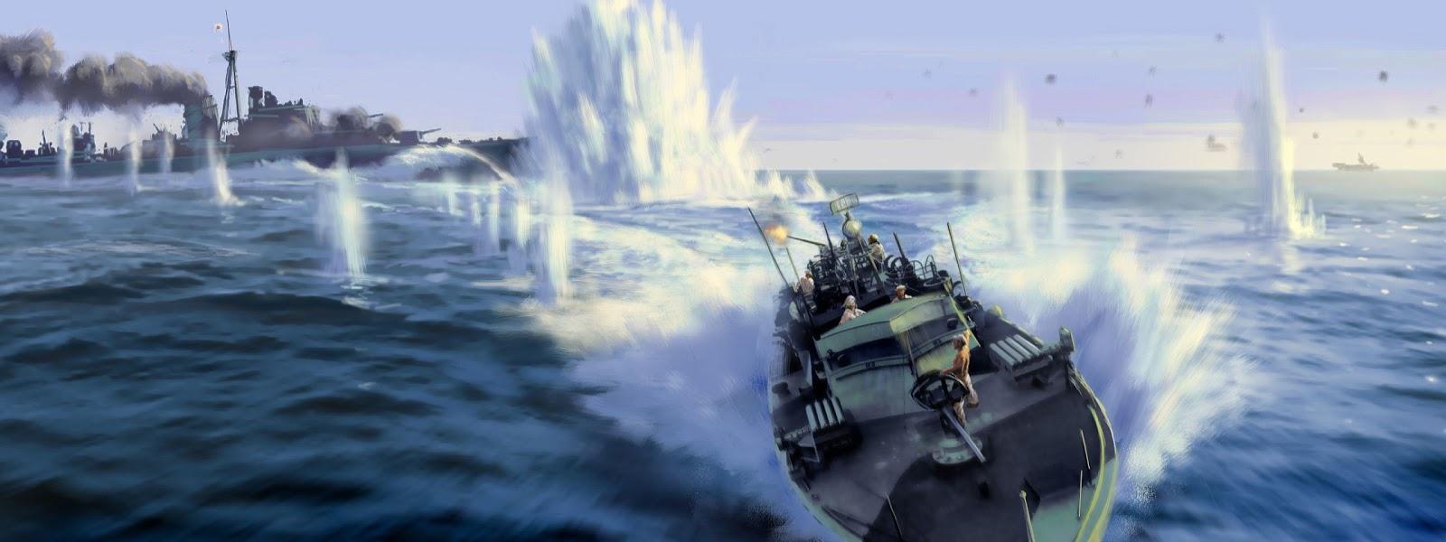 1600x600 Awesome HD Wallpaper Collection: Wide Sea Battle Game Wallpaper