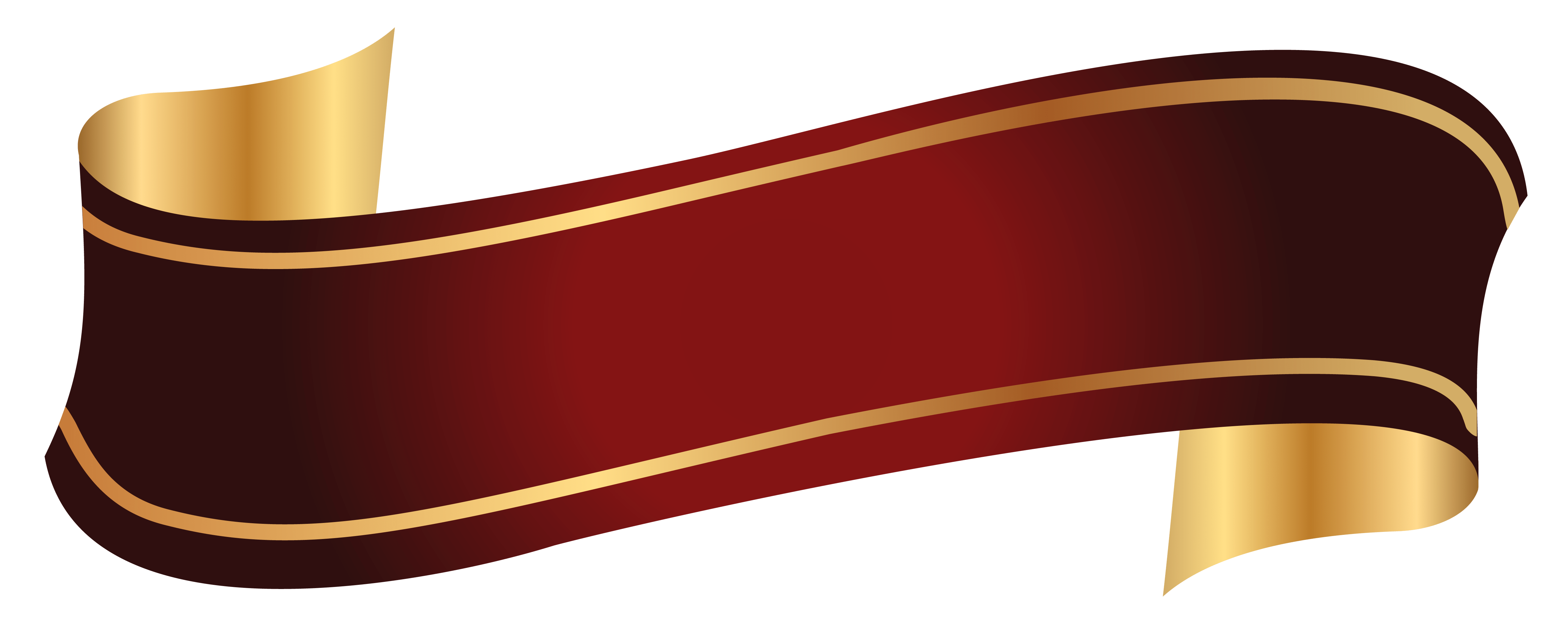 5271x2110 Red and Gold Banner PNG Clipart Image​-Quality Image and Transparent PNG Free Clipart. Banner clip art, Gold banner, Clip art