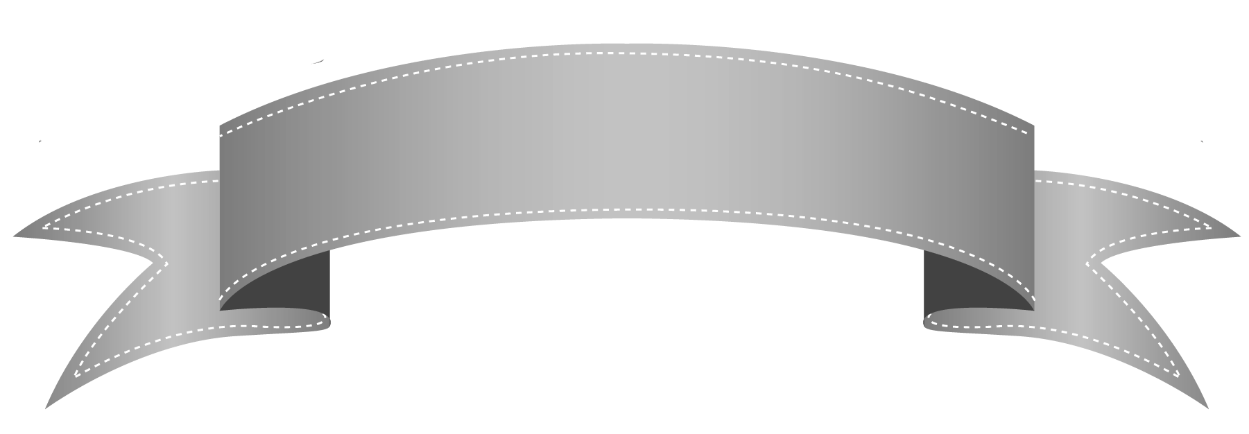1801x626 Silver Transparent Banner PNG Clipart​-Quality Image and Transparent PNG Free Clipart