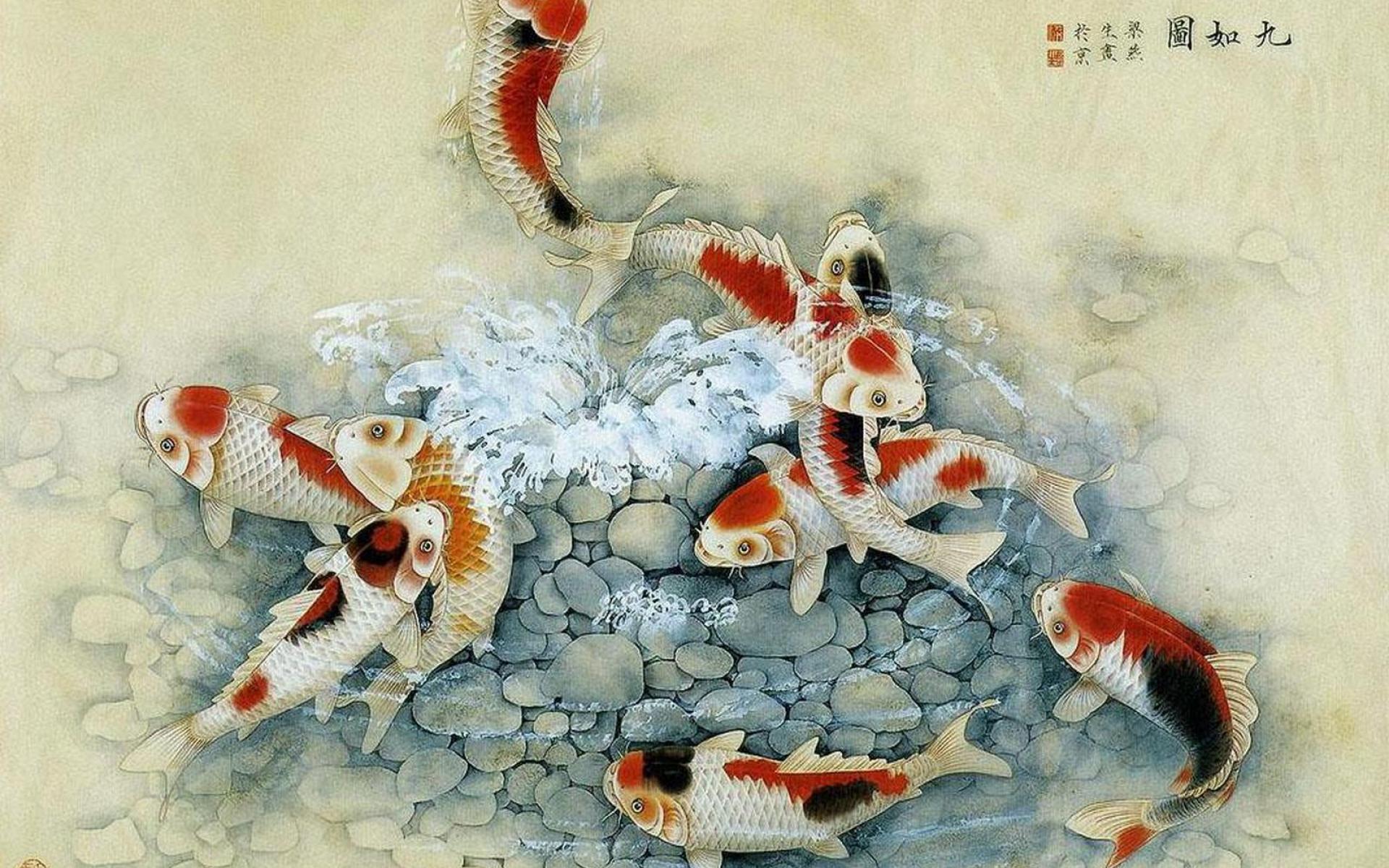 1920x1200 Asian Art Wallpaper