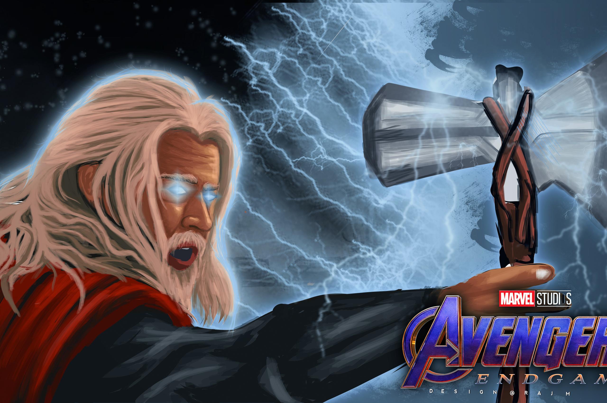 2560x1700 Bearded Thor Avengers Endgame 4k Chromebook Pixel HD 4k Wallpaper, Image, Background, Photo and Picture
