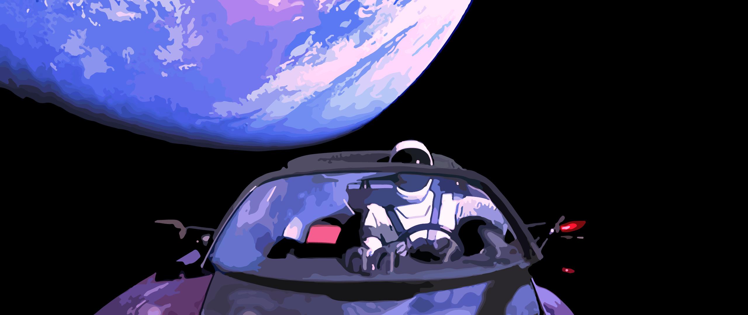 2560x1080 Spacex HD Wallpaper