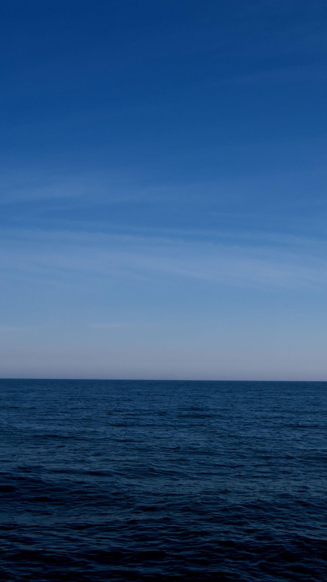 1080x1920 Calm, blue sea, sky, clean, nature Wallpaper. Blue wallpaper iphone, iPhone wallpaper sea, Nature wallpaper
