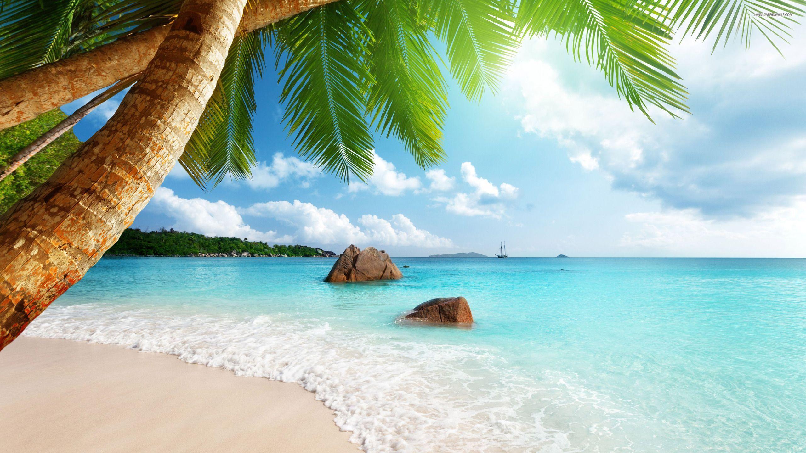 2560x1440 Hi Res Beach Wallpaper