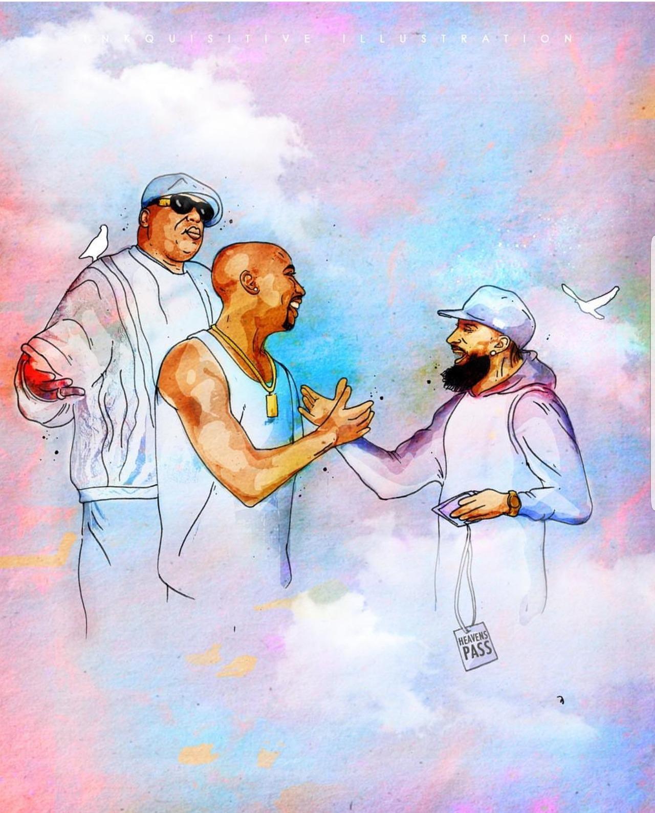 1280x1588 Nipsey Hussle Tupac And Biggie