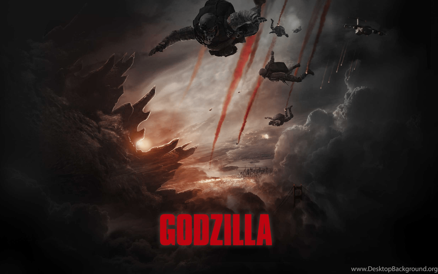 1680x1050 Godzilla 2014 Movie Wallpaper HD Godzilla 2014 Scified.com Desktop Background
