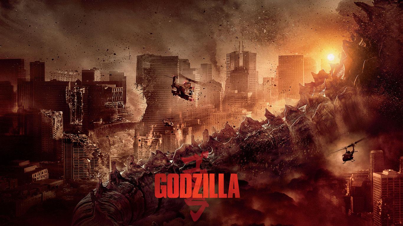 1366x768 Godzilla Movie 2014 HD, iPhone & iPad Wallpaper