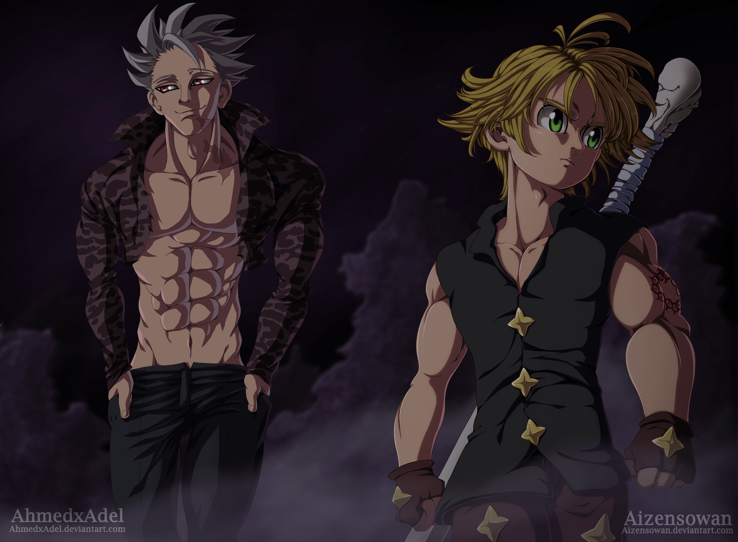 2500x1838 Meliodas and Ban HD Wallpaper