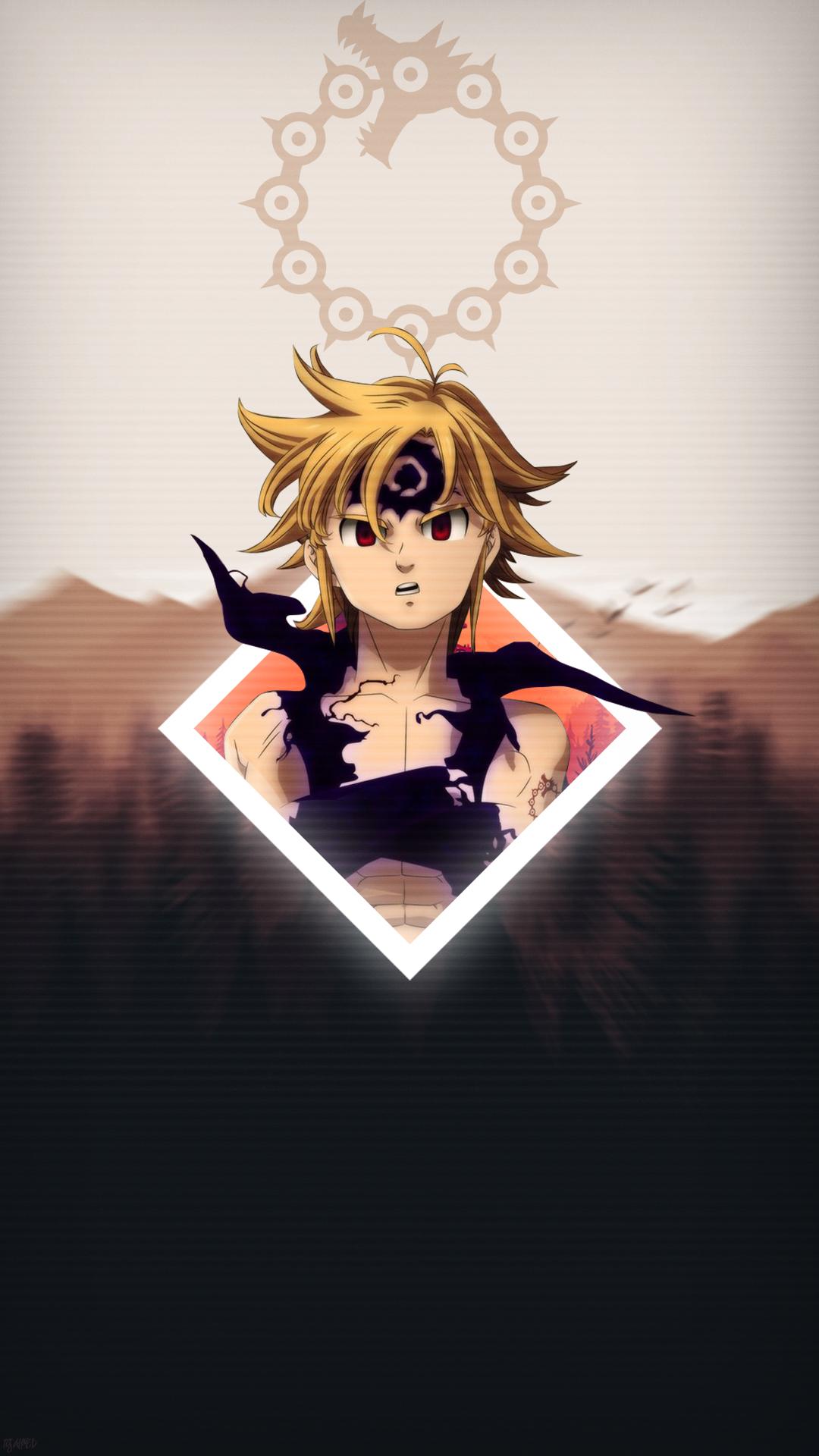 1080x1920 Meliodas mobile wallpaper made by me ( feel free to use )