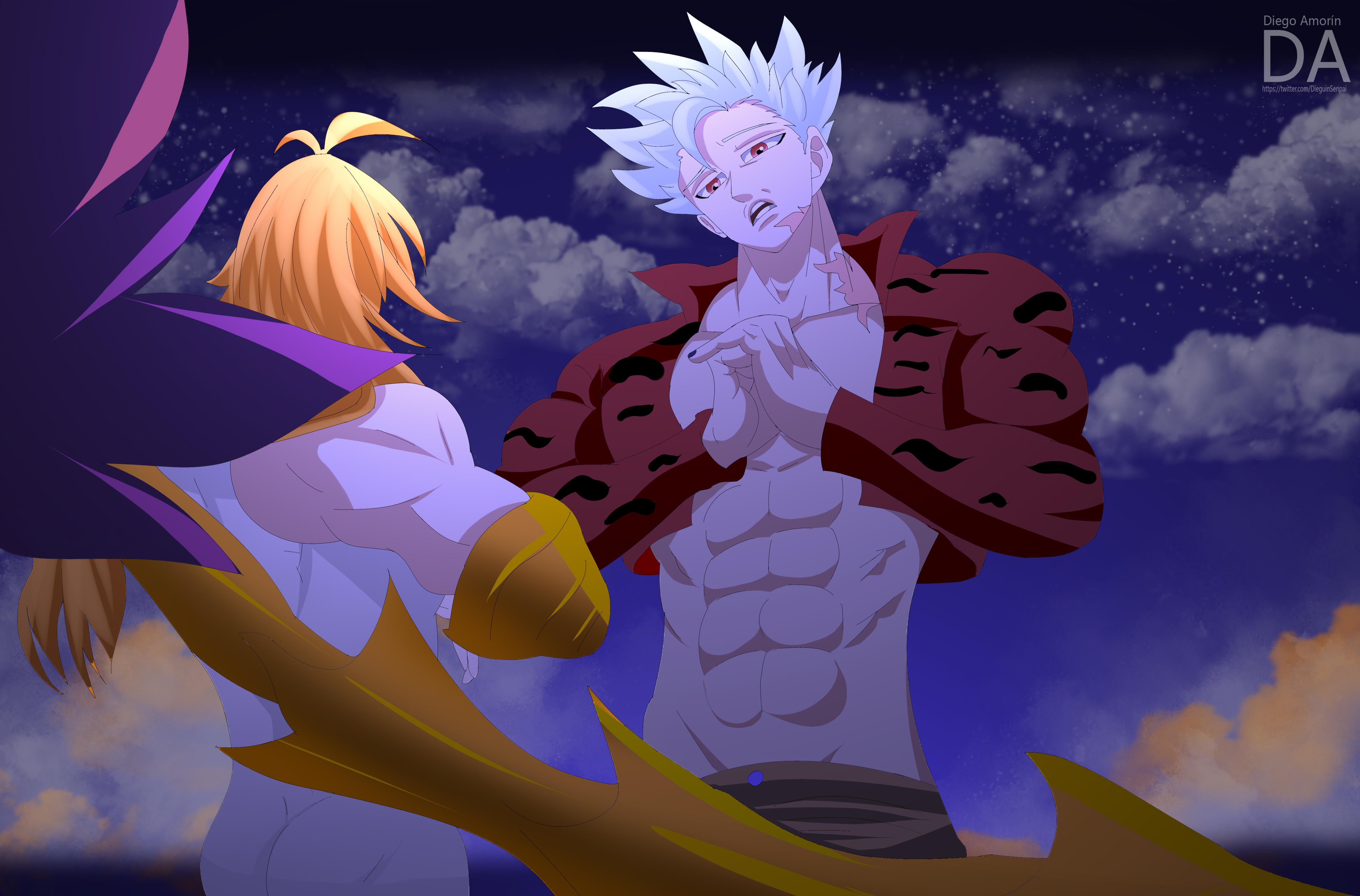 5000x3295 Ban Vs Meliodas ( Demon King) 4k Ultra HD Wallpaper