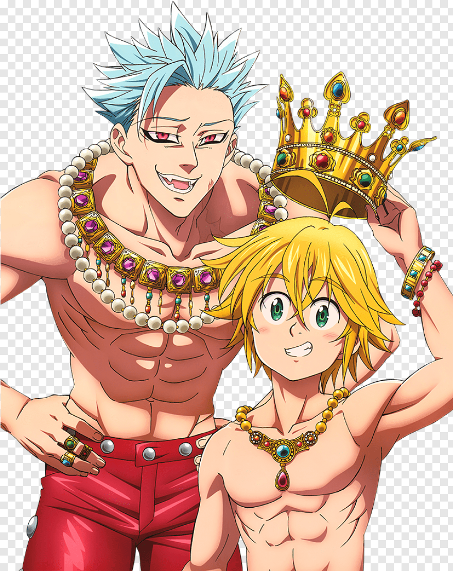 880x1110 Meliodas & Ban, HD Png Download PNG Image
