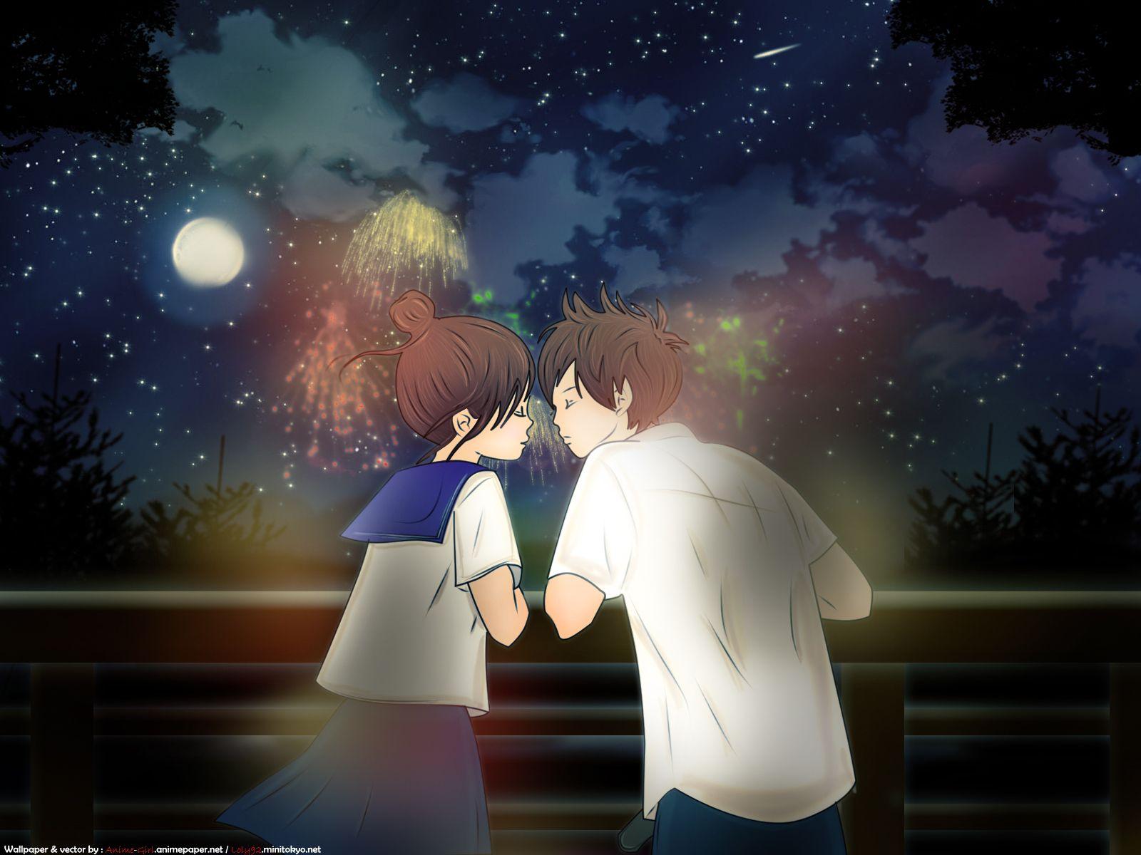 1600x1200 Anime Romance Background