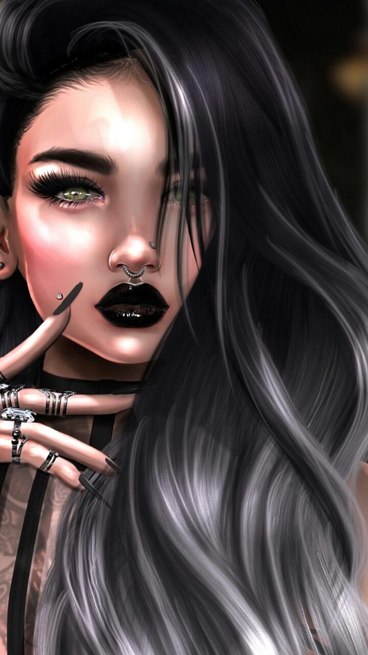 720x1280 3D, 3D art, art, art girl, artists, background, beautiful, beautiful girl, beauty, beauty girl, cinema4d, design, drawing, fashion, fashionable, girl, illustration, illustration girl, inspiration, luxury, makeup, wallpaper, we heart it, woman, beautiful