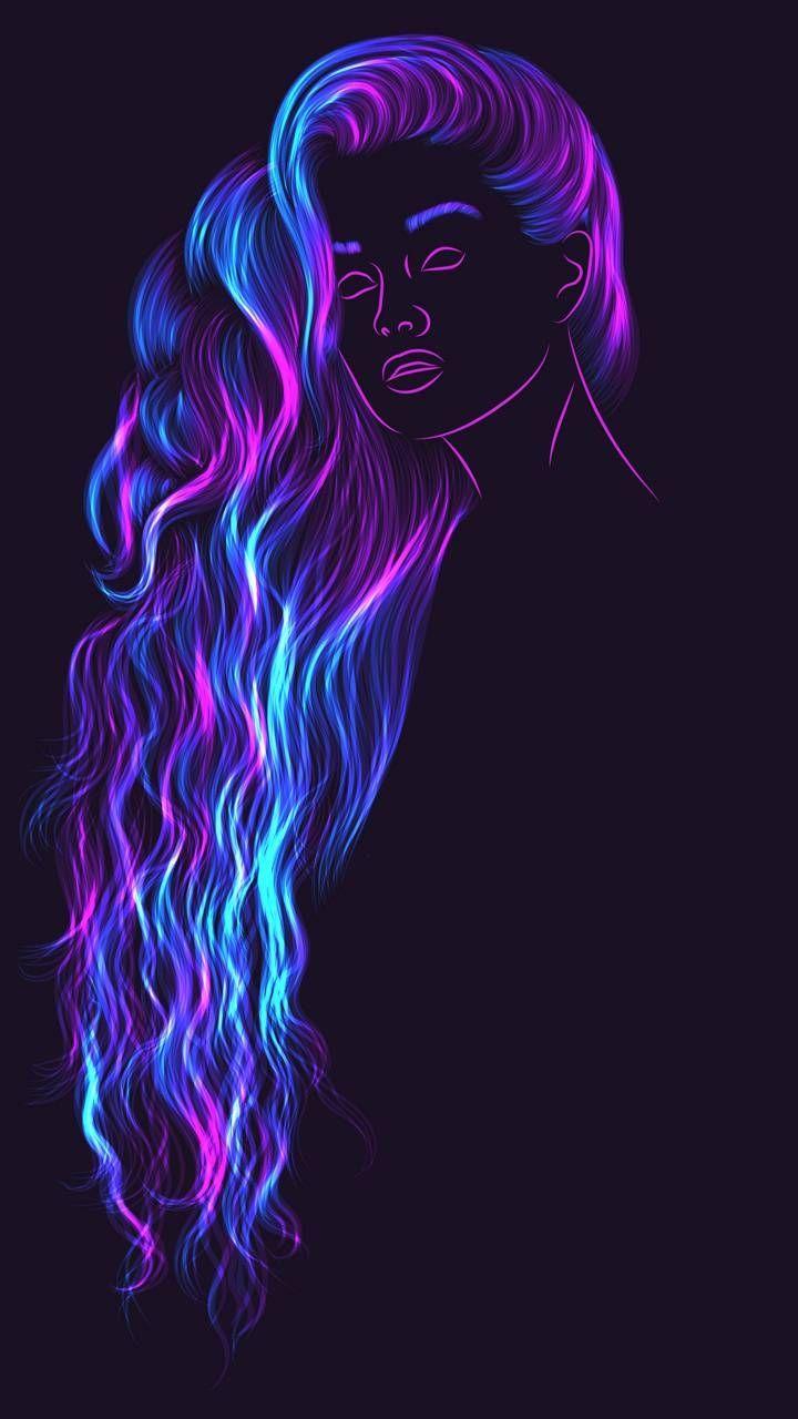 720x1280 Download Neon girl wallpaper by FernandoLizondro now. Browse millions of. Neon girl, Pop art wallpaper, Neon wallpaper
