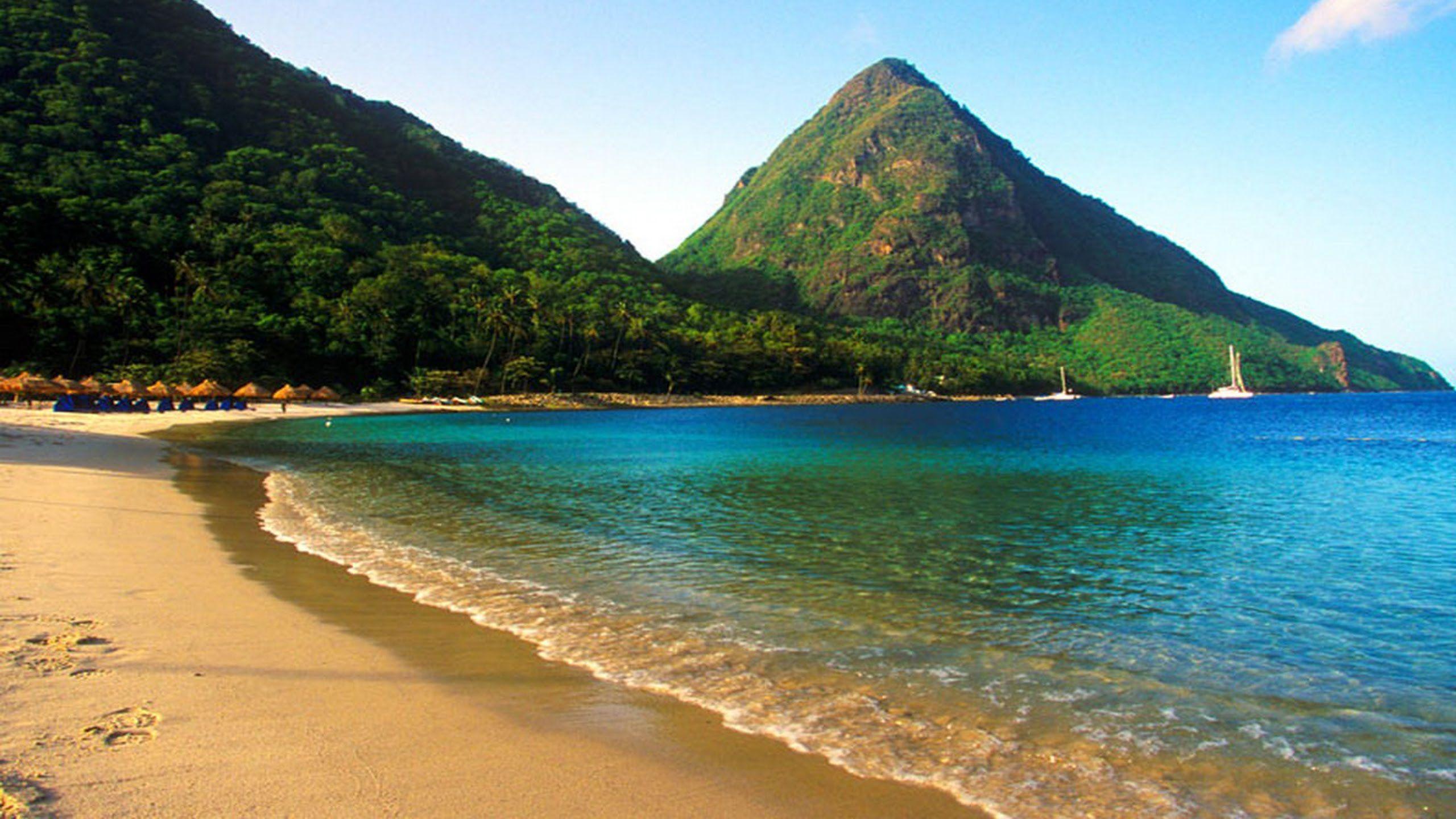 2560x1440 Saint Lucia Wallpaper