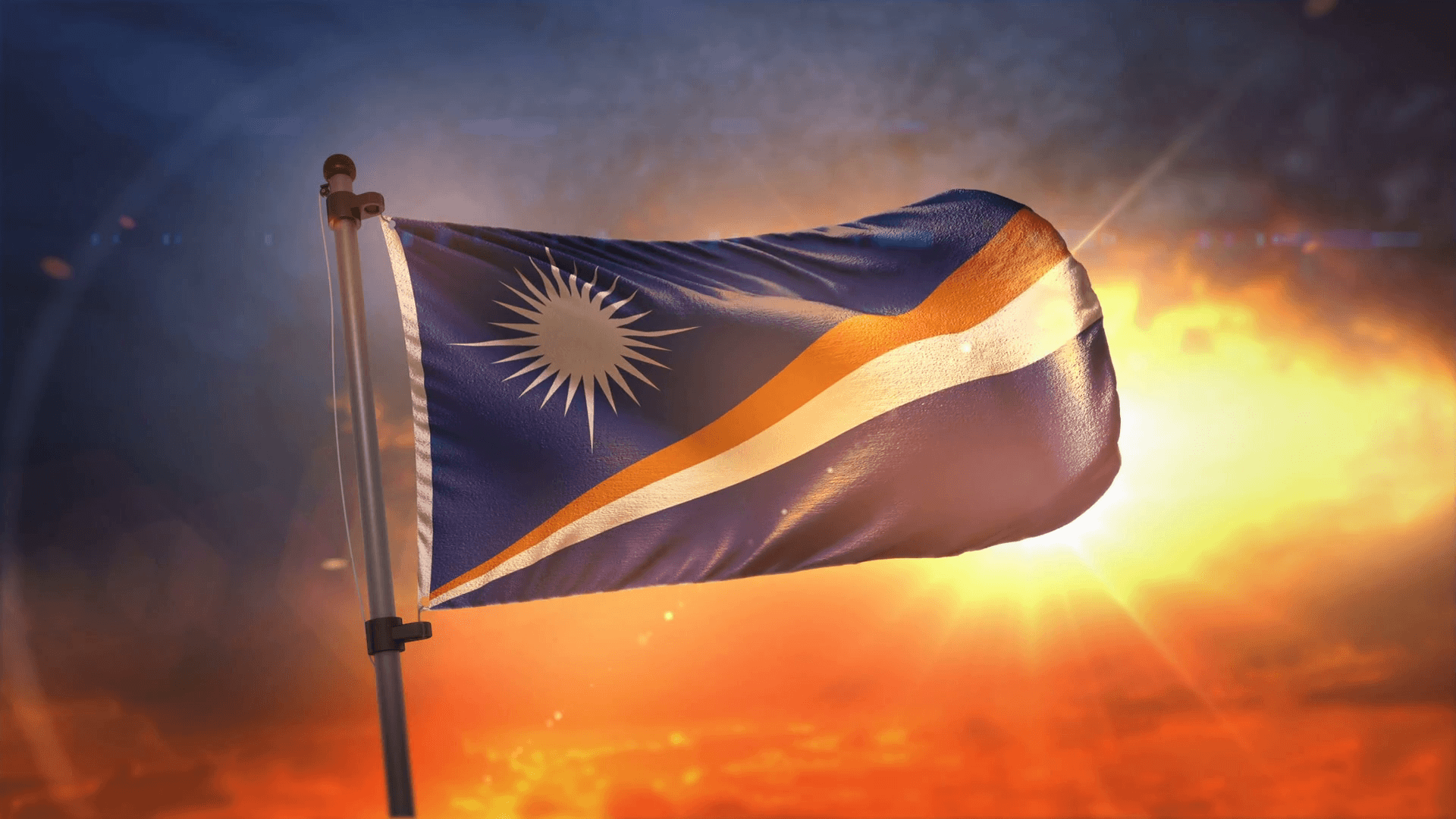 1920x1080 Marshall Islands Flag Wallpaper