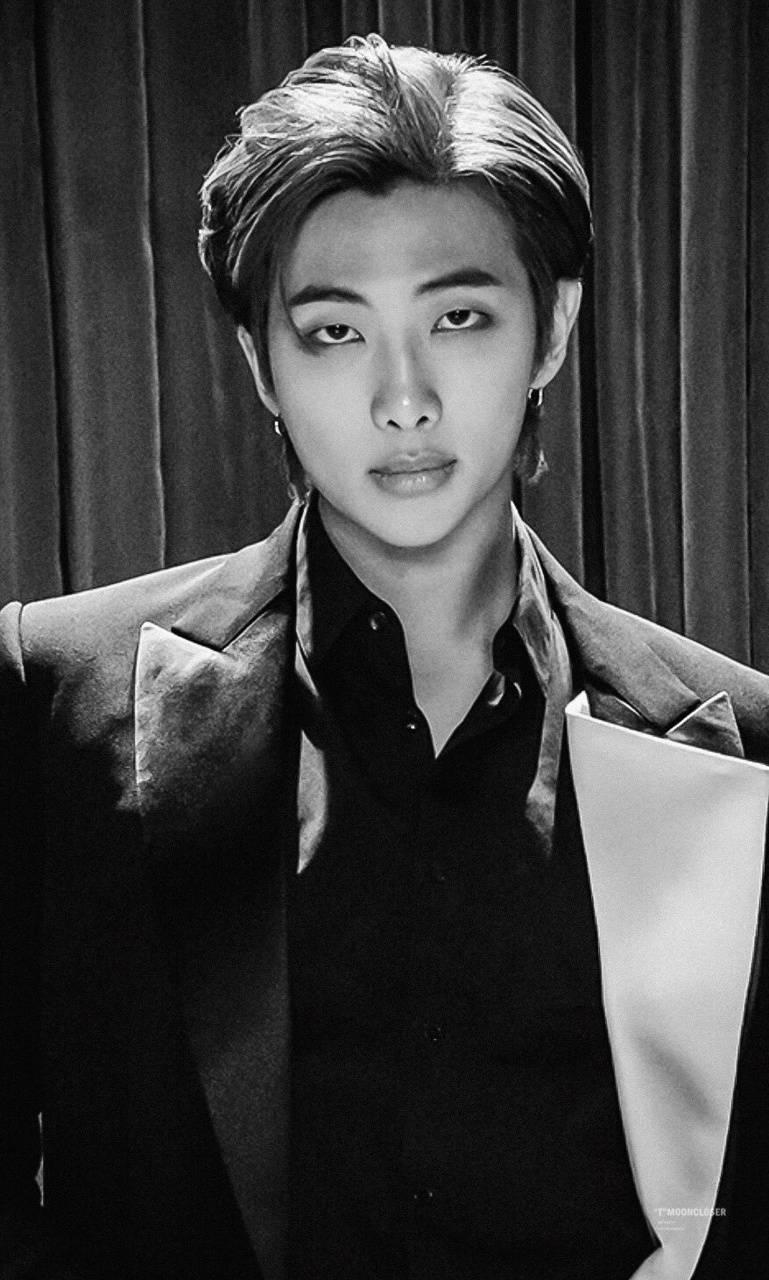 BTS RM Black and White Wallpapers - Top Free BTS RM Black and White ...