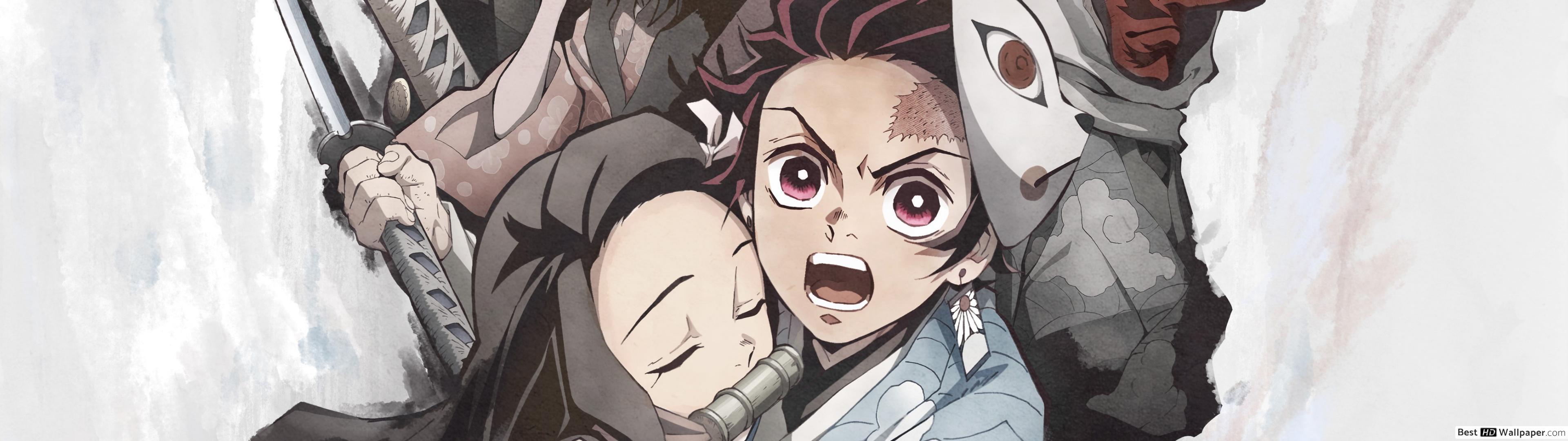 3840x1080 Demon Slayer Anime HD wallpaper download