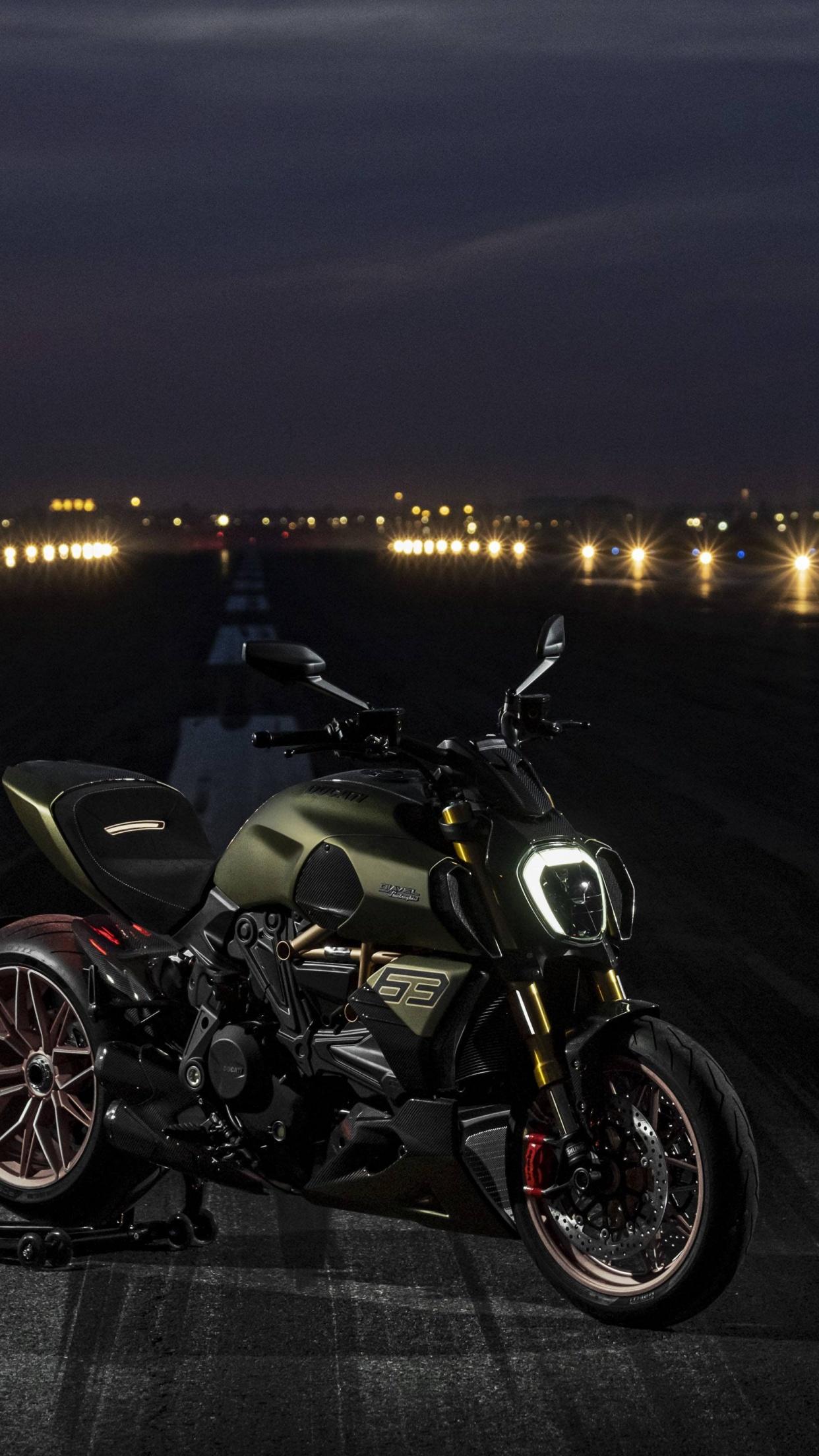 1242x2208 Ducati Diavel 1260 Lamborghini 4K Wallpaper, Limited edition, 5K, Bikes