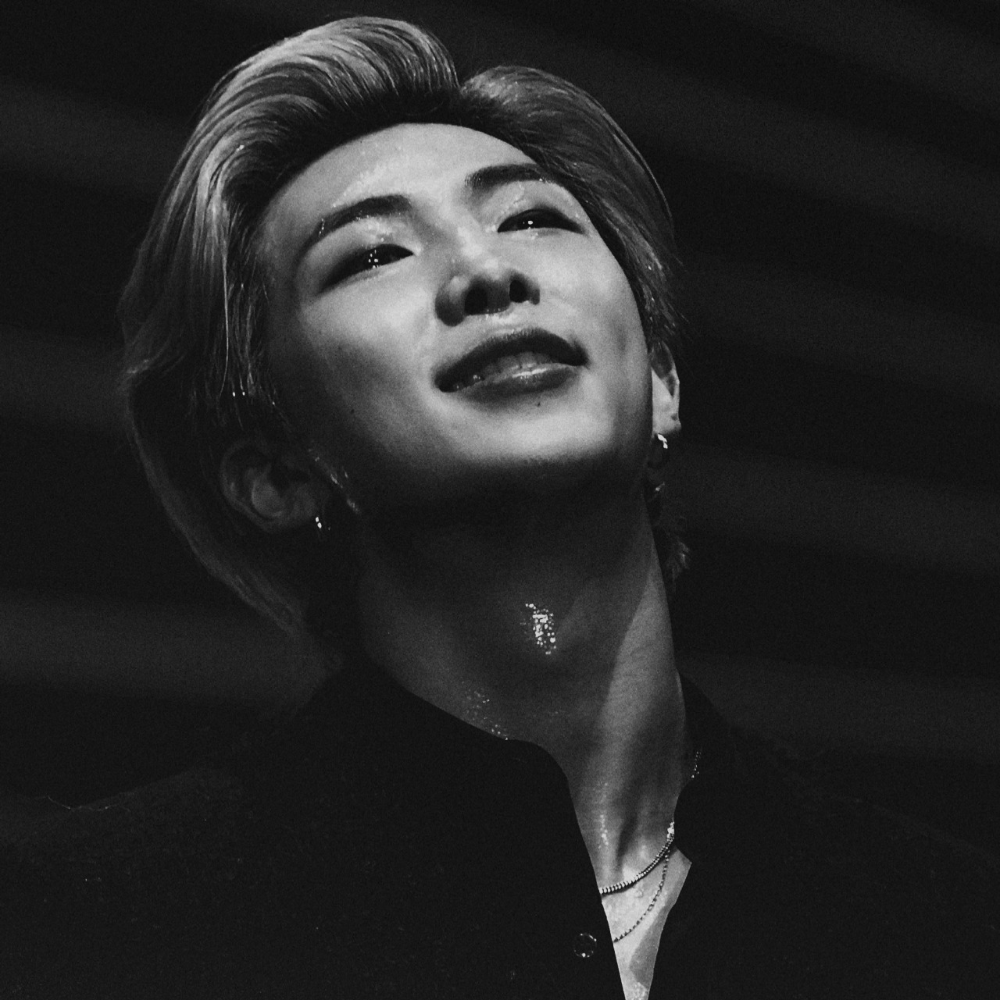 BTS RM Black and White Wallpapers - Top Free BTS RM Black and White ...