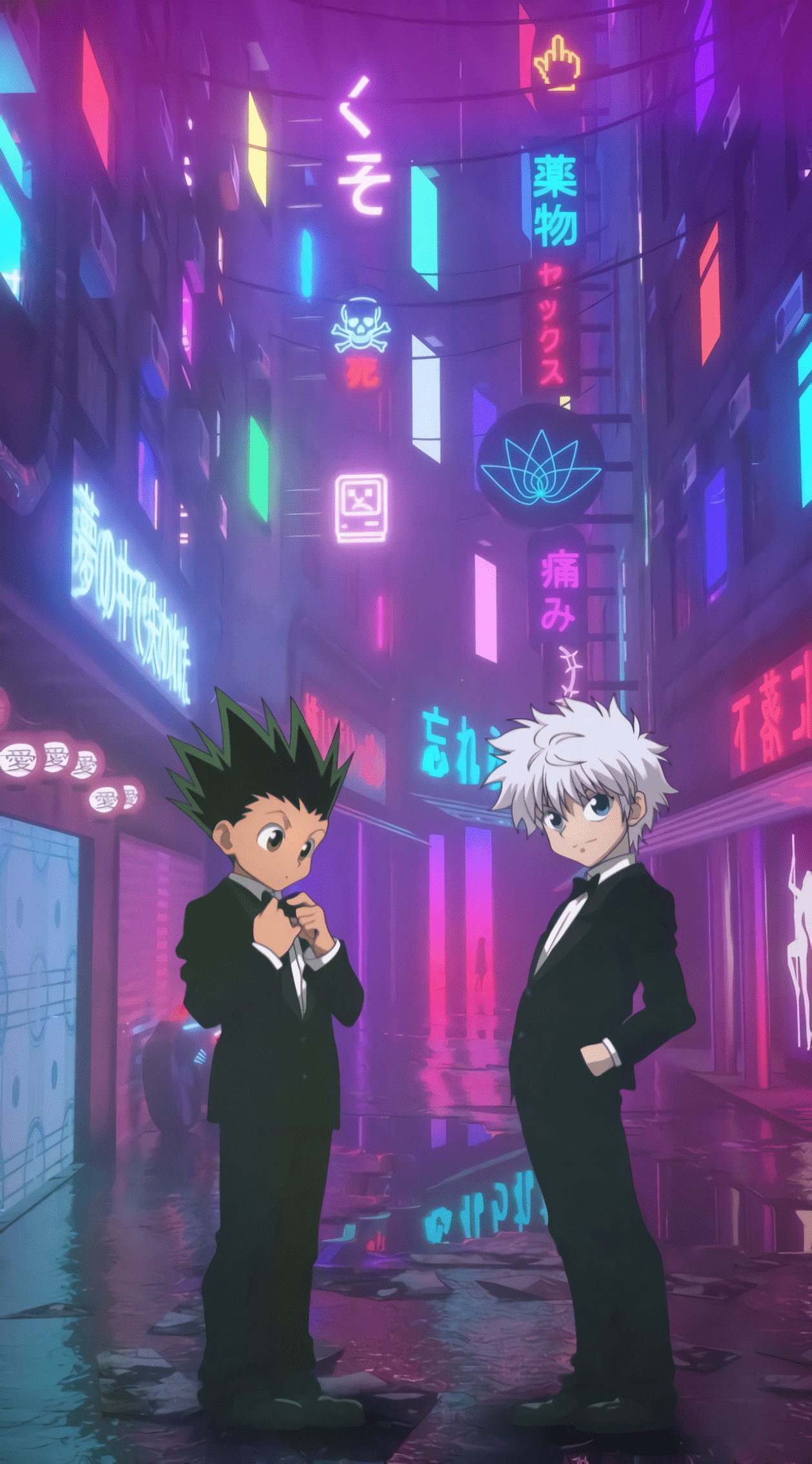 1258x2268 Gon X Killua Wallpaper