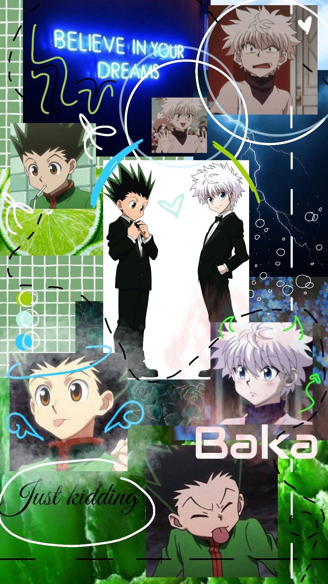 1080x1920 Gon and killua wallpaper. Cute anime wallpaper, Cute wallpaper, Anime wallpaper