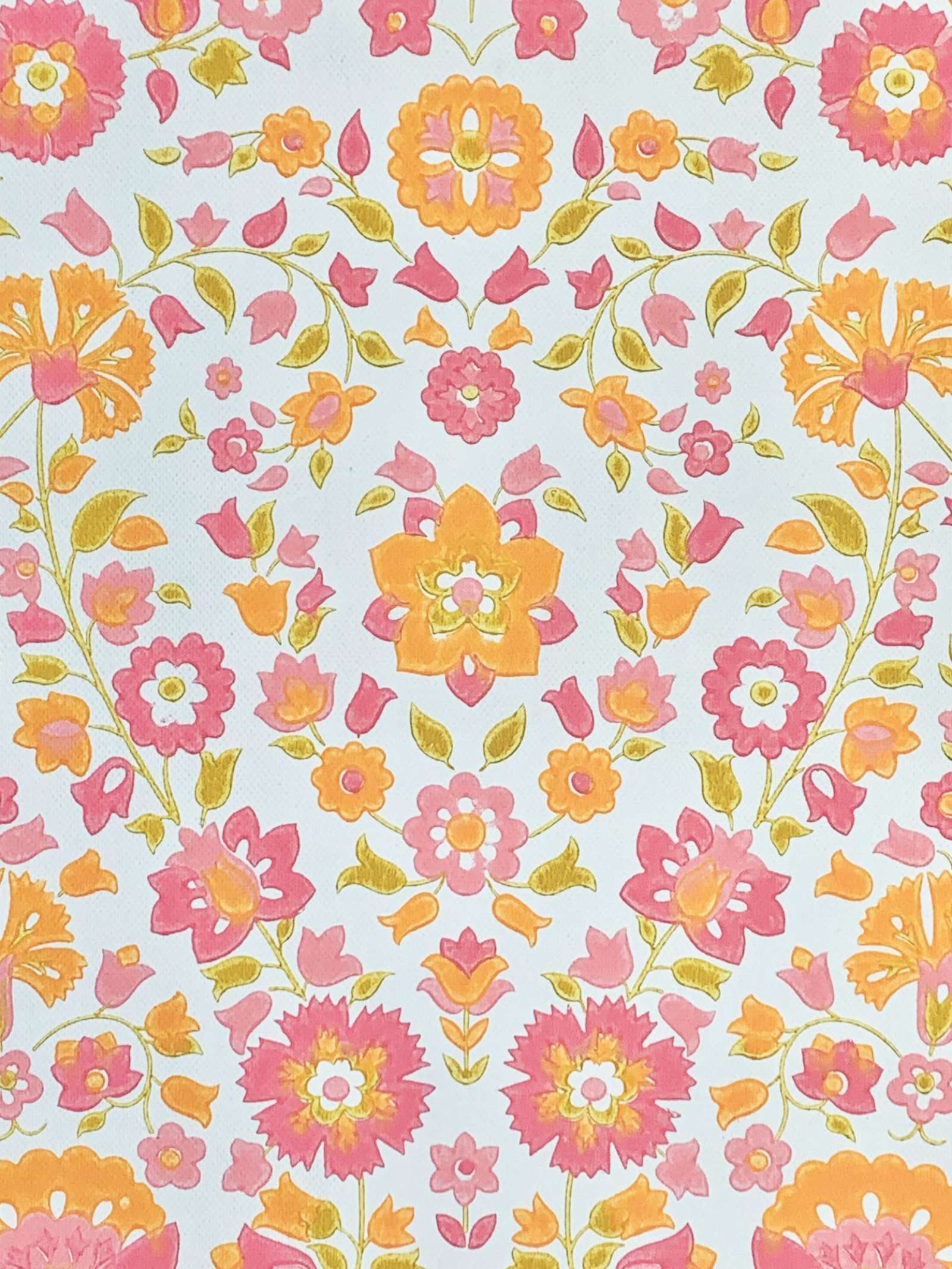 1600x2134 Vintage Wallpaper Shop. Vintage Retro Floral Wallpaper