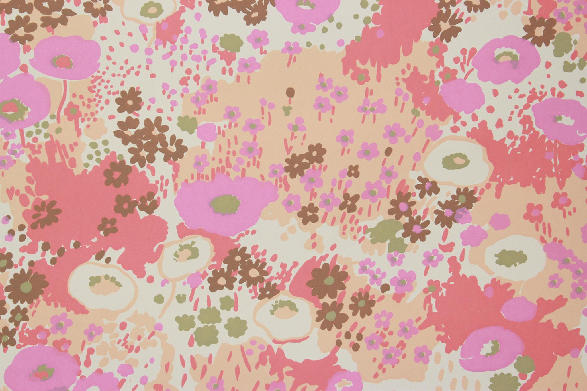 2048x1365 1970s Vintage Wallpaper Retro Floral's Vintage Wallpaper