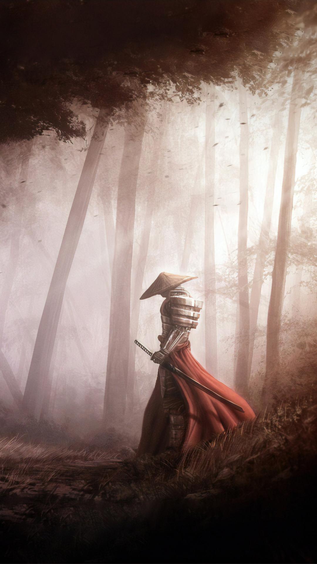 1080x1920 1080x1920 samurai, warrior, artist, artwork, digital art, hd, artstation for iPhone 8 wallpaper