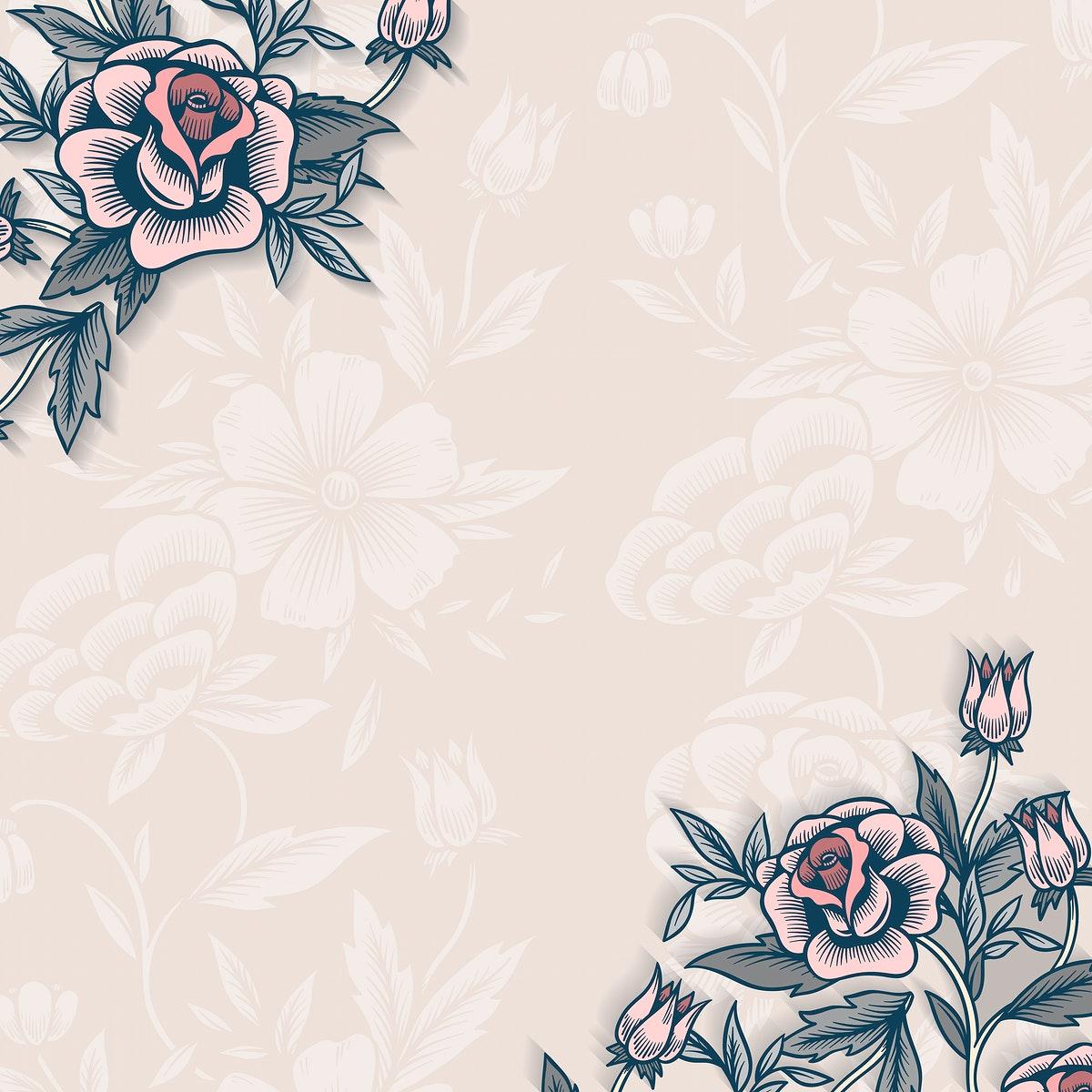 1200x1200 Free Vintage Floral Royalty Free Stock Vectors