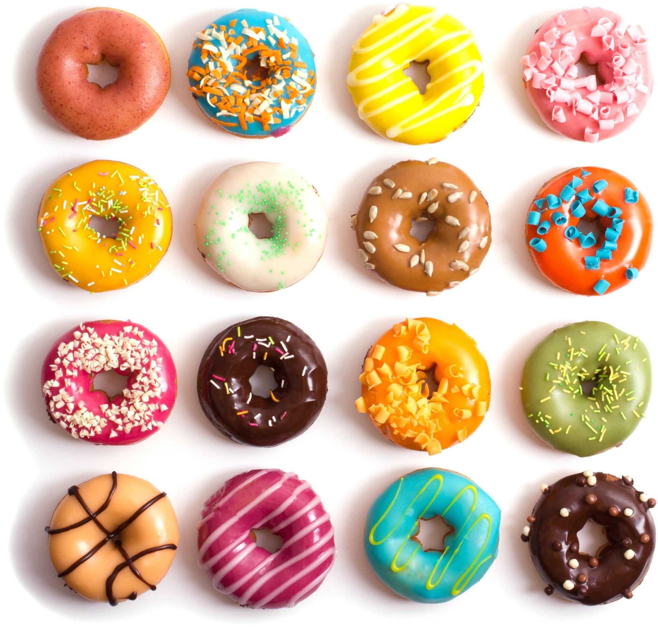 2191x2090 Assorted Flavor Doughnuts, Donut, Food, Sprinkles, Sweet, Food And Drink Wallpaper • Wallpaper For You HD Wallpaper For Desktop & Mobile