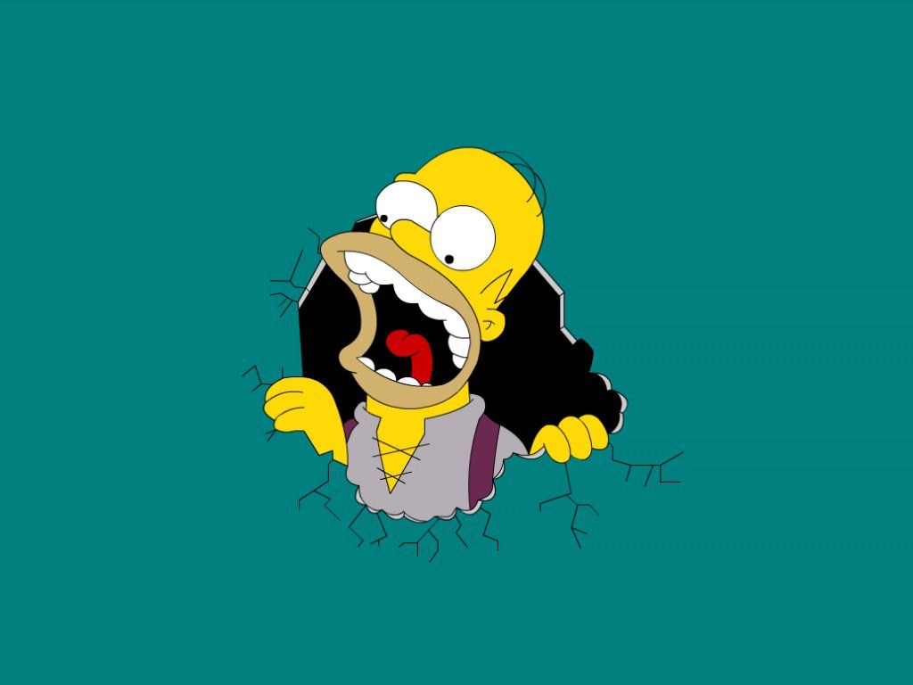 1024x768 Cartoon Donut Wallpaper